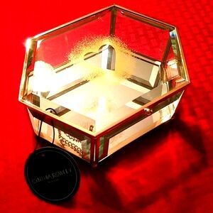 NWT Cynthia Rowley beveled edge hexagonjewelry box